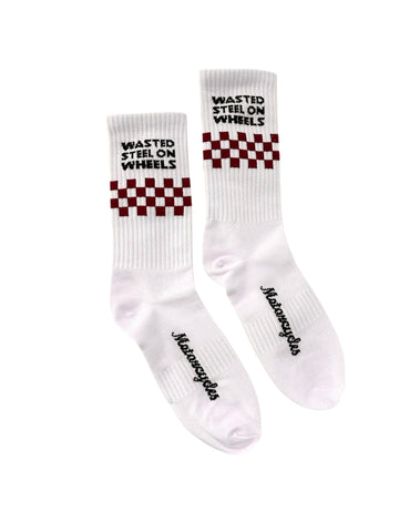 Wasted Steel On Wheels Socks