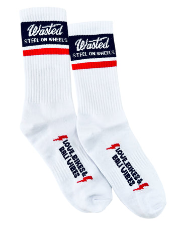 Wasted Steel On Wheels Socks